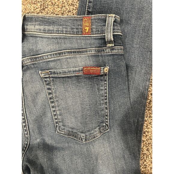 7 for all mankind jeans BLAIR  the high waist ankle skinny womens sz 29 - Picture 5 of 5